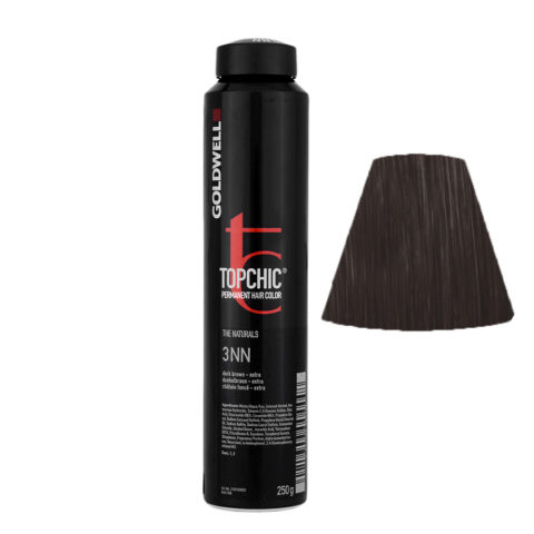 3NN Castaño oscuro extra Goldwell Topchic Naturals can 250gr