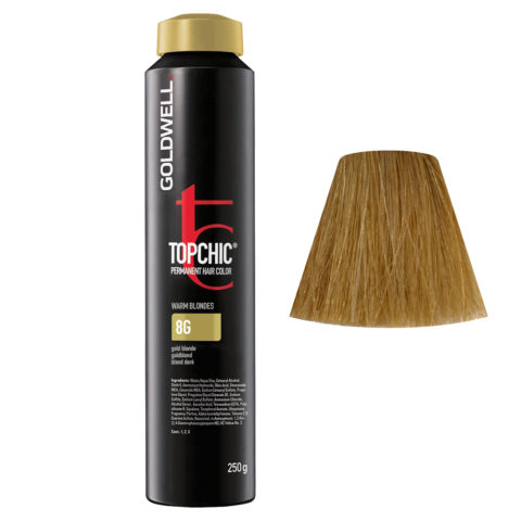 8G Rubio dorado  Topchic Warm blondes can 250gr