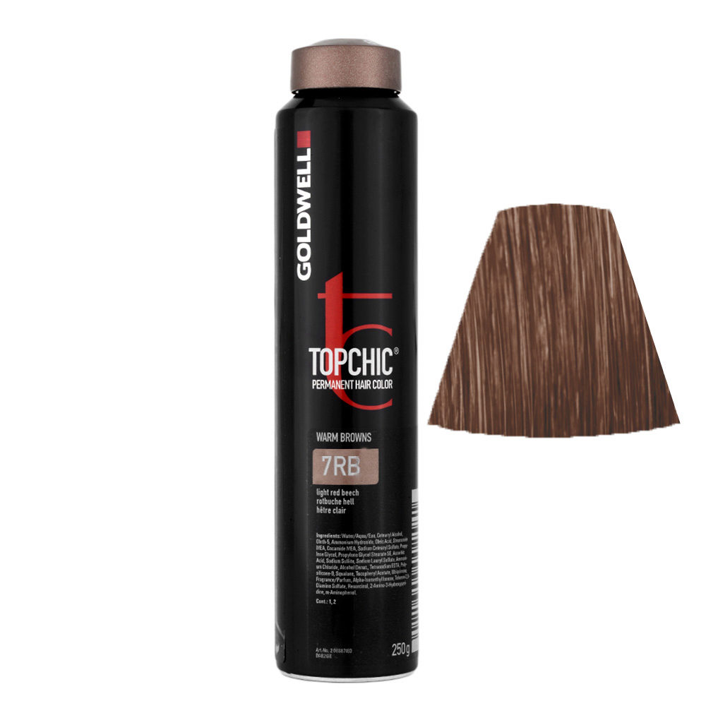 7RB Haya claro Goldwell Topchic Warm browns can 250gr