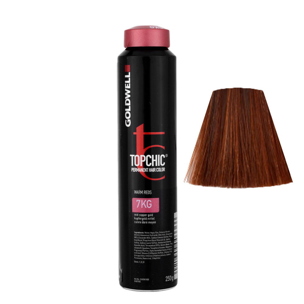 7KG Cobre dorado medio Goldwell Topchic Warm reds can 250gr