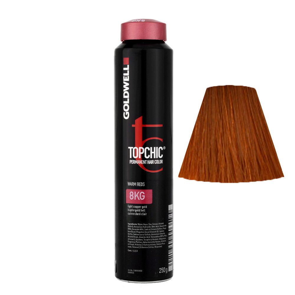 8KG Cobre dorado claro Goldwell Topchic Warm reds can 250gr