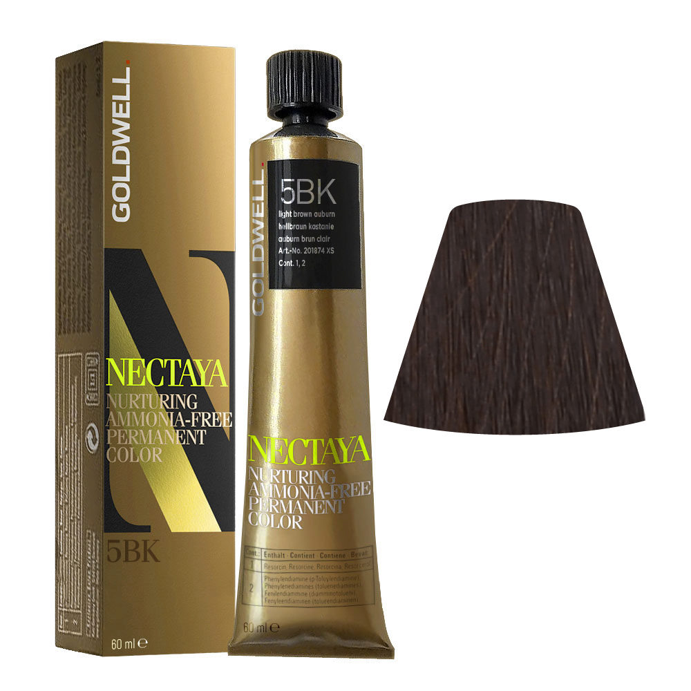 5BK Castaño claro cobrizo Goldwell Nectaya Warm browns tb 60ml