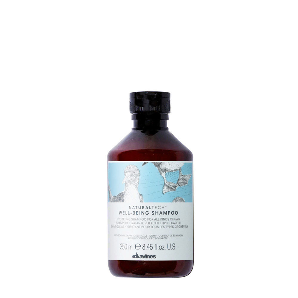 Davines Naturaltech Wellbeing Shampoo 250ml - champú hidratante para todo tipo de cabello
