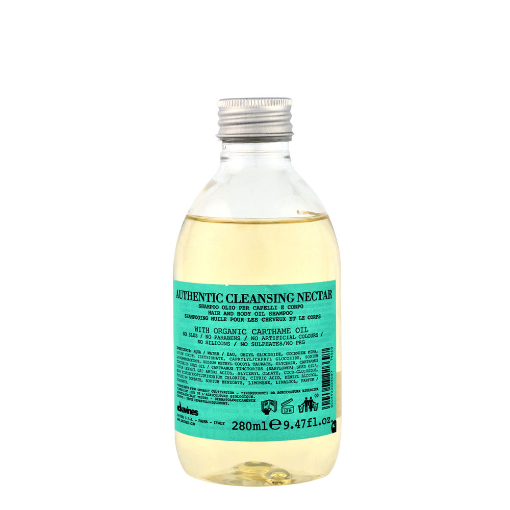 Davines Authentic Cleansing Nectar 280ml - auténtico néctar limpiador para cabello y cuerpo