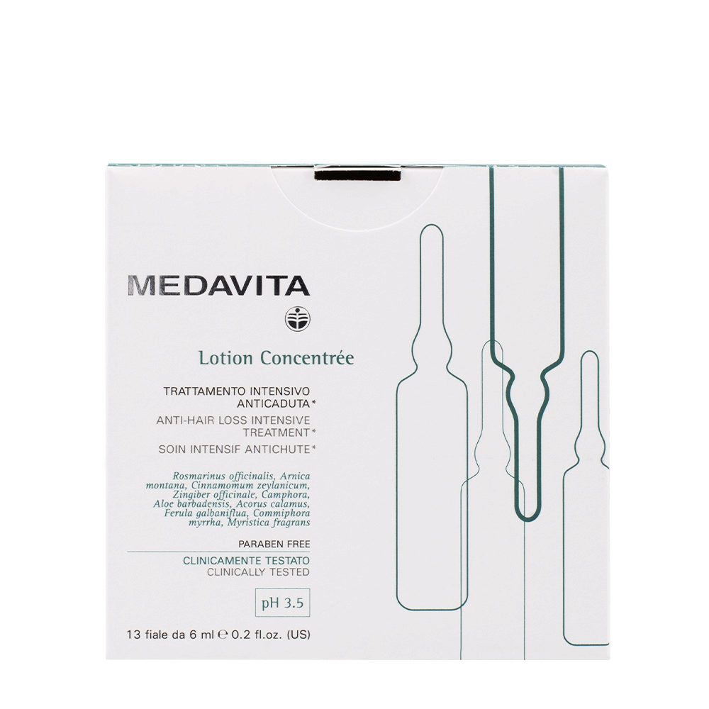 Medavita Cute Lotion Concentrée Anti Hair Loss Intensive Treatment 13x6ml - tratamiento intensivo anticaída pH 3.5