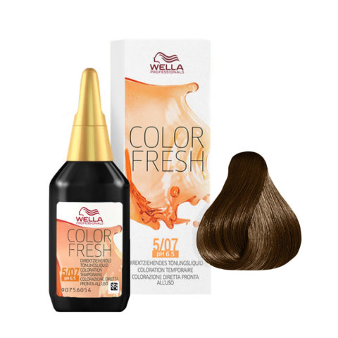 Wella Color Fresh 5/07 Castaño Claro Natural  Arena 75ml  - potenciador del color