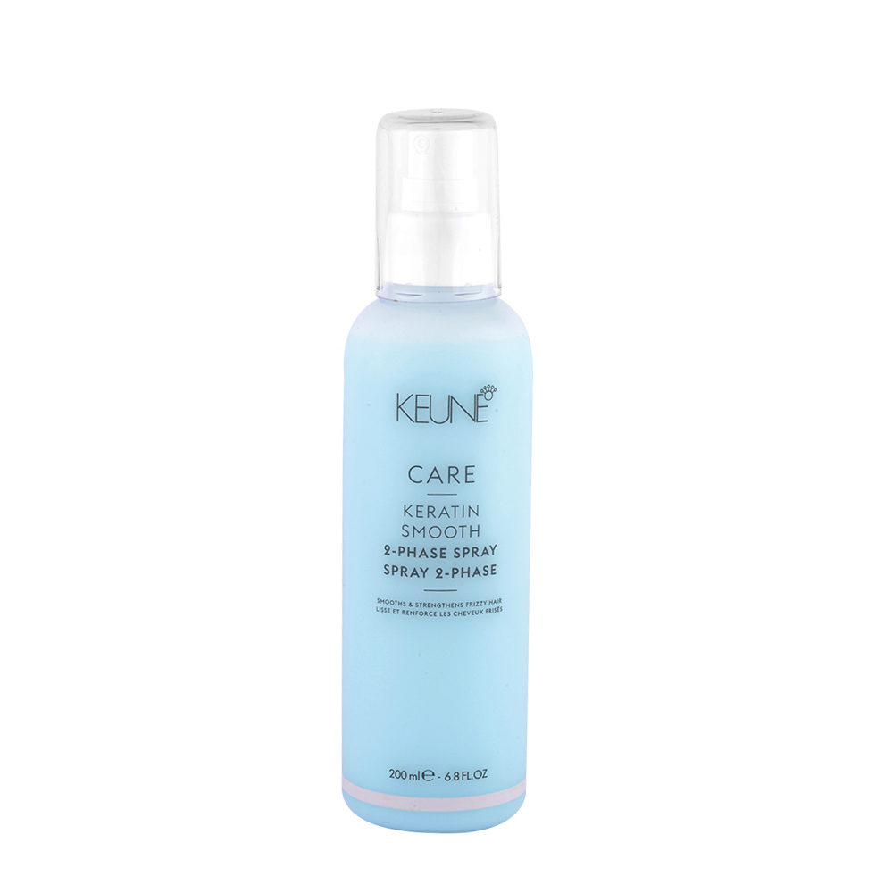 Keune Care Line Keratin Smooth 2 Phase Spray 200ml - spray bifásico hidratante anti-frizz