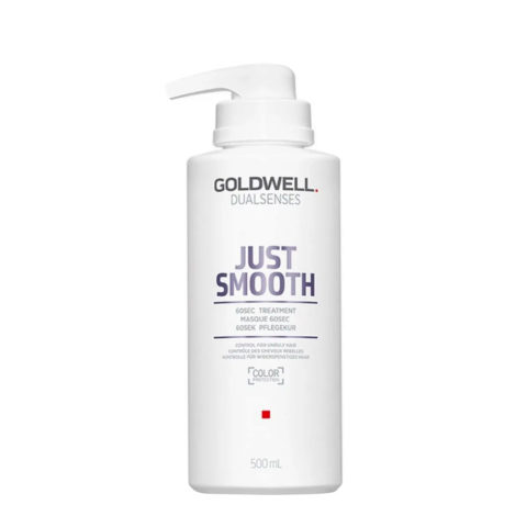 Goldwell Dualsenses Just Smooth 60Sec Treatment 500ml - tratamiento para cabello rebelde y encrespado