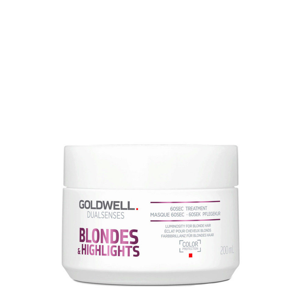 Goldwell Dualsenses Blonde & Highlights Anti-Yellow 60Sec Treatment 200ml -tratamiento anti-amarillo para pelo coloreado