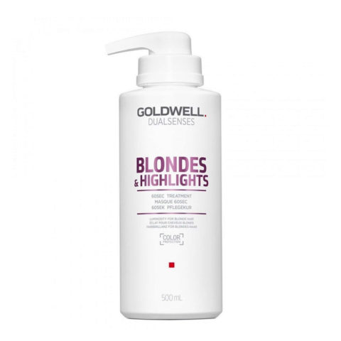 Dualsenses Blonde & Highlights Anti-Yellow 60Sec Treatment 500ml -tratamiento anti-amarillo para pelo coloreado