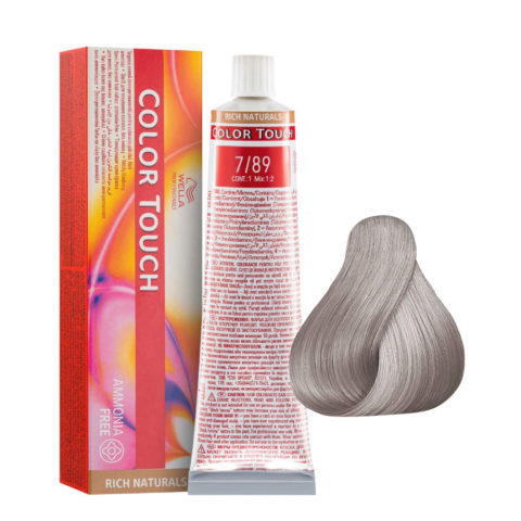 Wella Color Touch Rich Naturals 7/89 Rubio Medio Perlado Cendrè 60ml - color semipermanente sin amoniaco