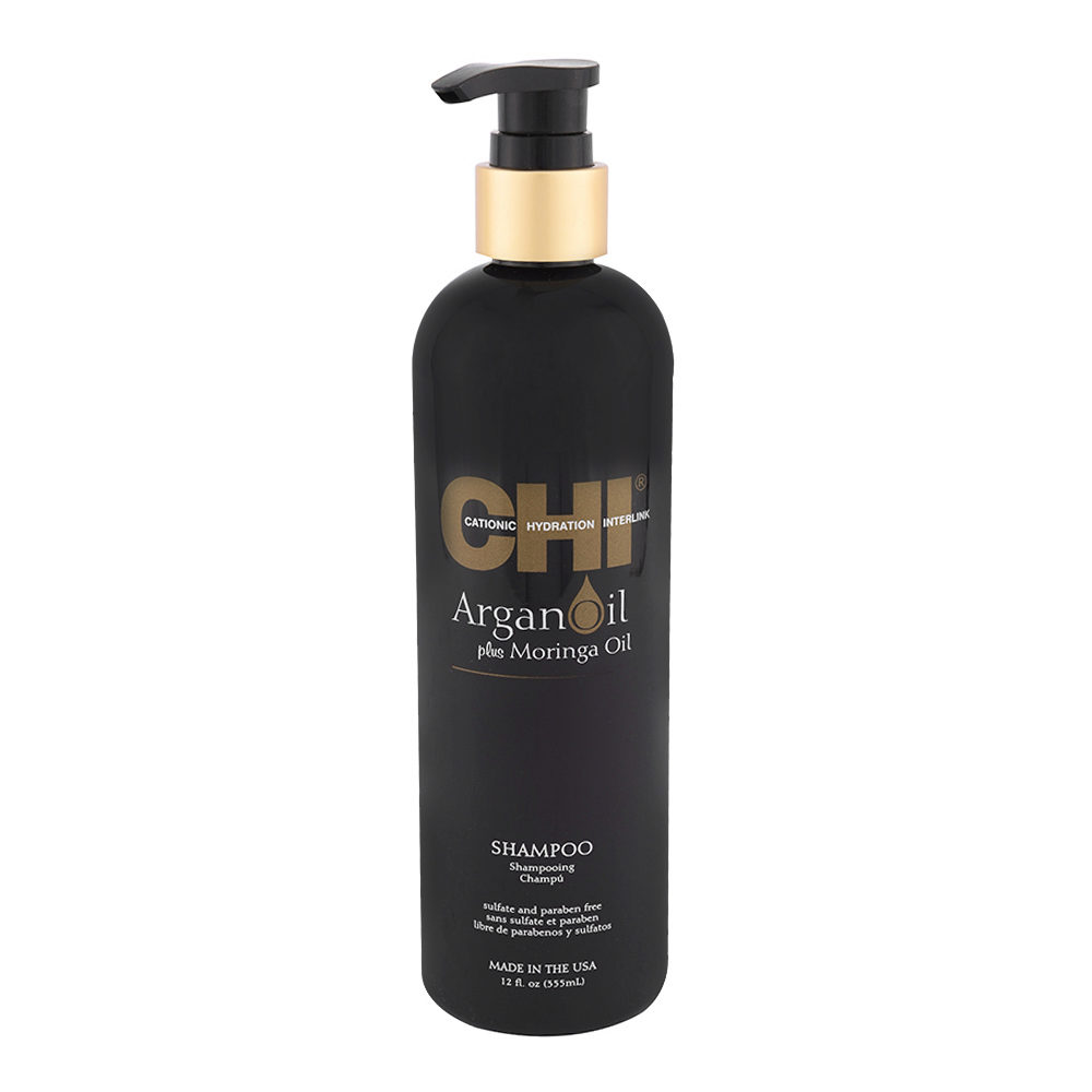 CHI Argan Oil Plus Moringa Oil Shampoo 355ml - champú hidratante