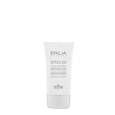 Creattiva Erilia Sensicare Maschera Sebo Assorbente 150ml - mascarilla para el cuero cabelludo y cabello grasos