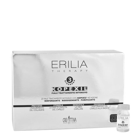 Creattiva Erilia Kopexil Tratamiento intensivo Anticaida para cabello débil 20x8ml