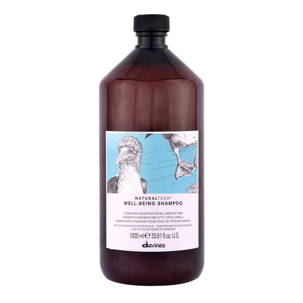 Davines Naturaltech Wellbeing Shampoo 1000ml  - champú hidratante para todo tipo de cabello
