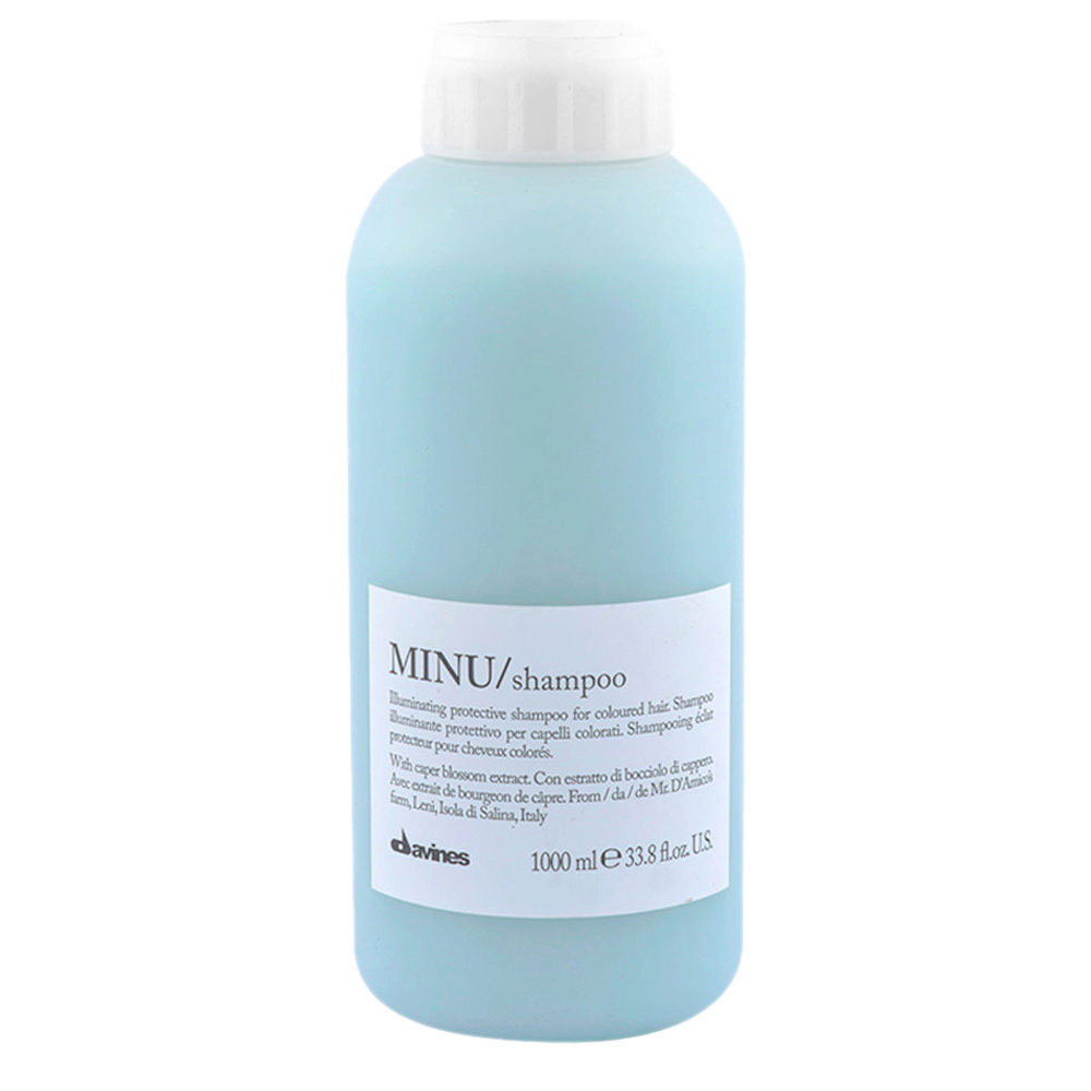 Davines Essential HairCare Minu Shampoo 1000ml - champú brillo para cabello teñido