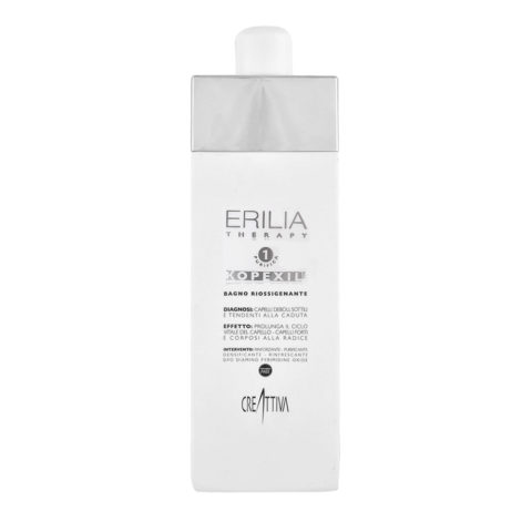 Creattiva Erilia Kopexil Bagno Riossigenante 750ml -  champù para cabello débil y delgado