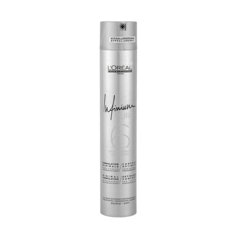 L'Oreal Hairspray Infinium Pure Soft 500ml - sello suave lacado sin olor