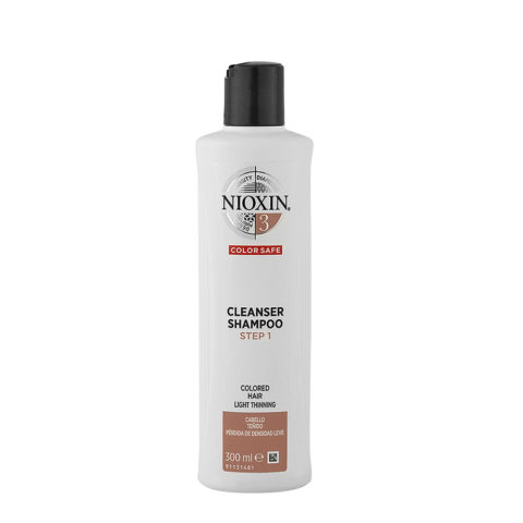 System3 Cleanser Shampoo 300ml - champú para cabellos coloreados con adelgazamiento ligero