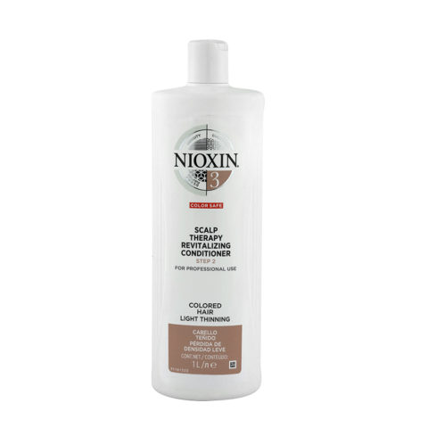 Nioxin System3 Scalp therapy Revitalizing conditioner 1000ml - acondicionador para pelo coloreado con ligera pérdida