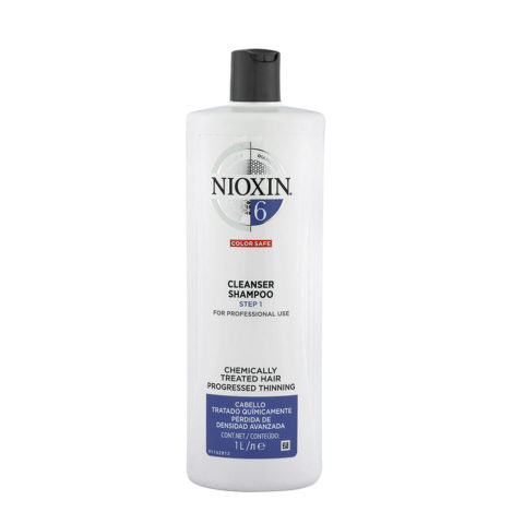 Nioxin System6 Cleanser Shampoo 1000ml - Champù anticaìda