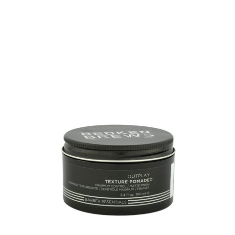 Brews Man Outplay Texture Pomade 100ml - cera mate fijación fuerte
