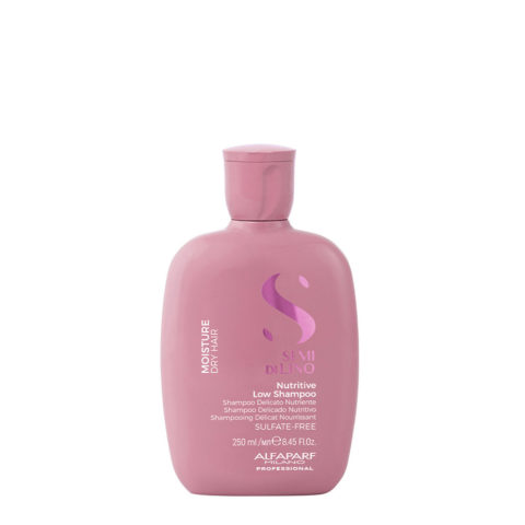 Alfaparf Milano Semi Di Lino Moisture Nutritive Low Shampoo 250ml - champú nutritivo suave para cabellos secos