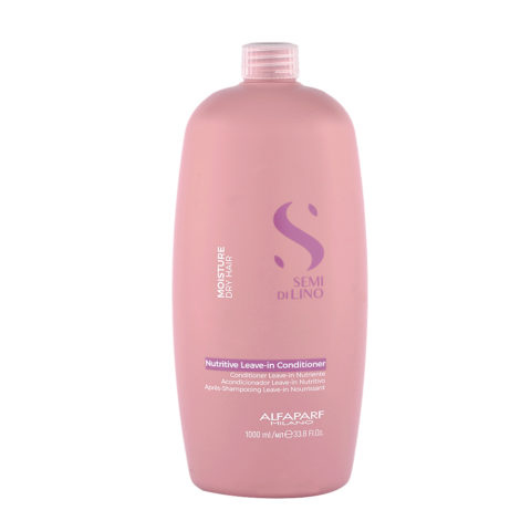 Alfaparf Milano Semi Di Lino Moisture Nutritive Leave-In Conditioner 1000ml - acondicionador nutritivo sin aclarado