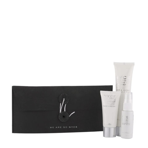 Anti pollution Woman Kit Champù 75ml Crema Facial 30ml Leche para cabello 30ml