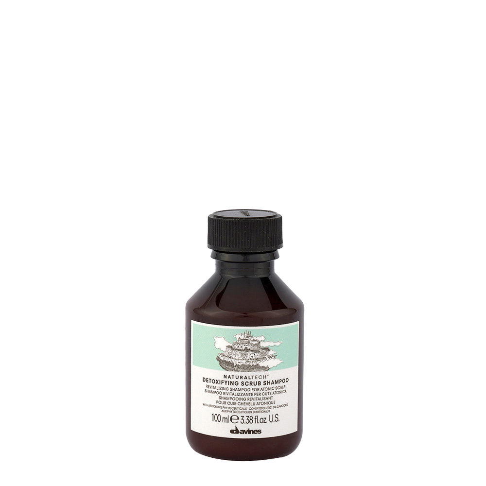 Davines Naturaltech Detoxifying Scrub Shampoo 100ml - champú revitalizante