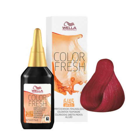 Color Fresh 6/45 Rubio Oscuro Cobrizo Caoba 75ml  - potenciador del color sin amoniaco