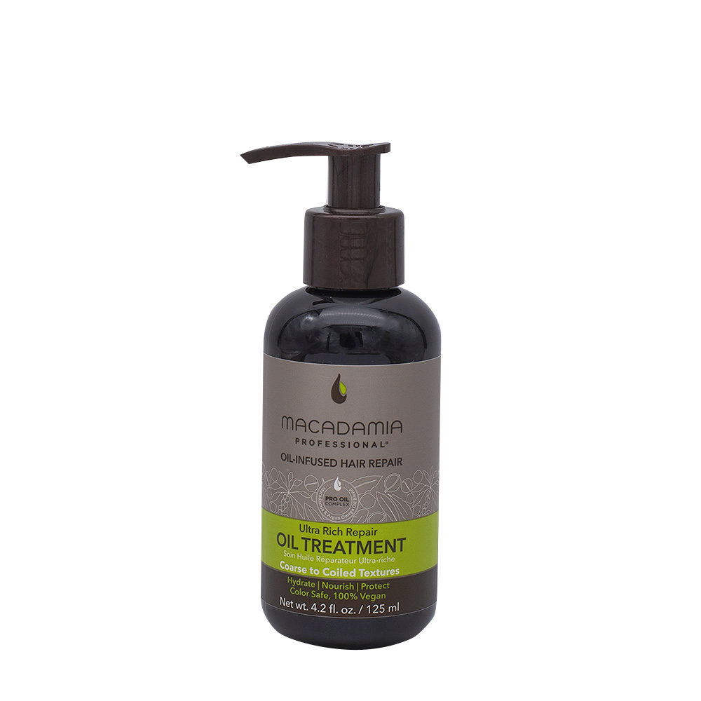 Macadamia Ultra Rich Aceite hidratante para cabello dañado y grueso 125ml