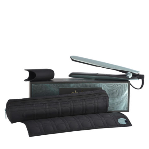 Gold Professional Styler Glacial Blue Collect. with Heat-resistant Bag - plancha con necéser térmico