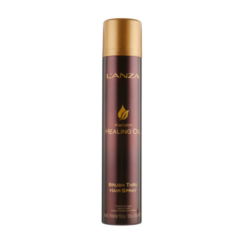 L' Anza Keratin Healing Oil Brush Thru Hairspray 350ml - Laca fijaciòn flexible