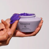 Kerastase Blond Absolu Masque Ultra Violet 200ml - mascarilla antiamarillo pelo rubio, gris, blanco