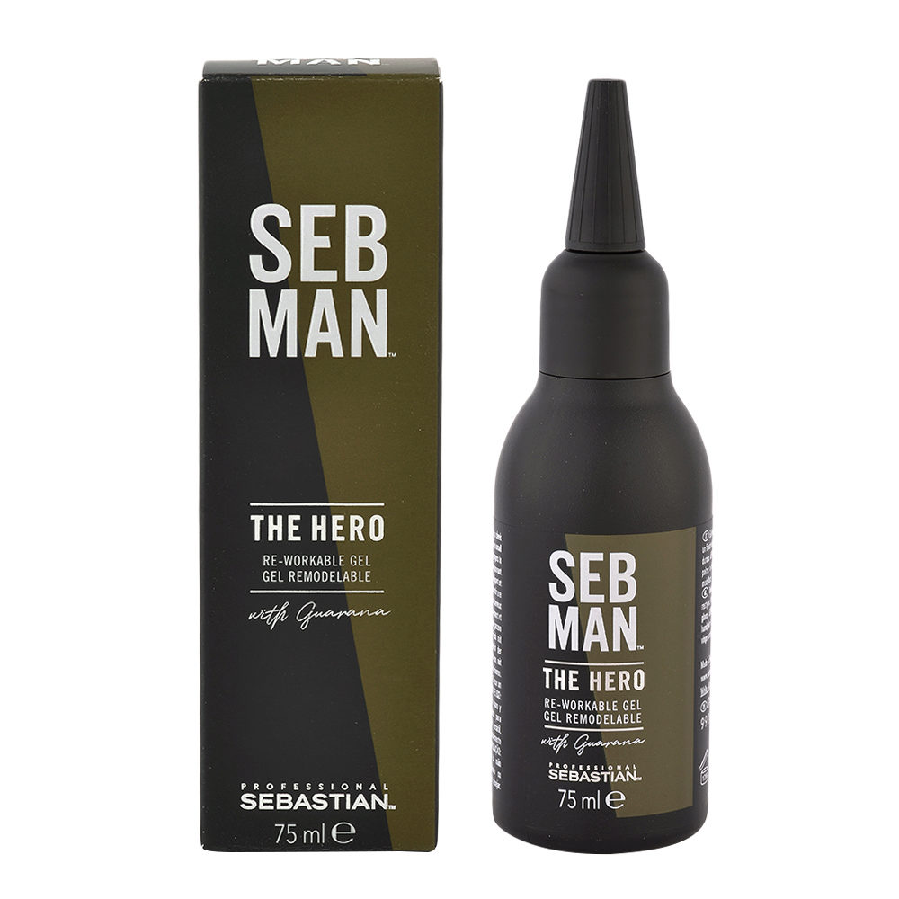 Sebastian Man The Hero Re Workable Gel 75ml - gel fijación fuerte