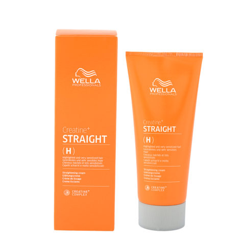 Wella Creatine Straight H 200ml - crema alisadora para cabello aclarado y muy dañado
