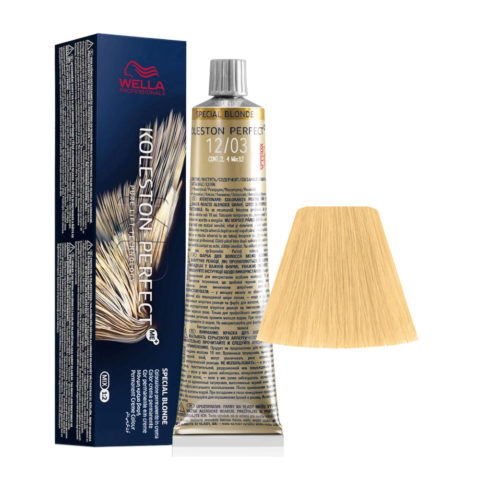 Wella Koleston Perfect Me+ Special Blondes 12/03 Natural Dorado 60 ml - coloración permanente