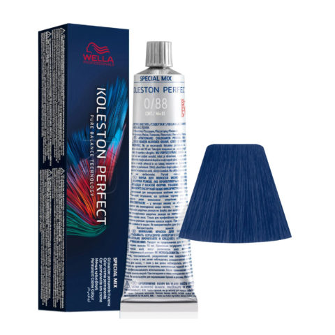 Wella Koleston Perfect Me+ Special Mix 0/88 Azul Intenso 60ml - coloración permanente