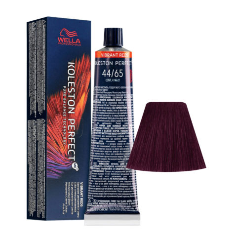 Wella Koleston Perfect Me+ Vibrant Reds 44/65 Castaño Medio Intenso Violeta Caoba 60ml - coloración permanente