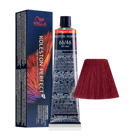 Wella Koleston Perfect Me+ Vibrant Reds 66/46 Rubio Oscuro Intenso Cobrizo Violeta 60ml -coloración permanente