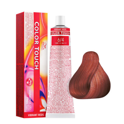 Wella Color Touch Vibrant Reds 6/4 Cobre Oscuro 60ml - color semipermanente sin amoniaco