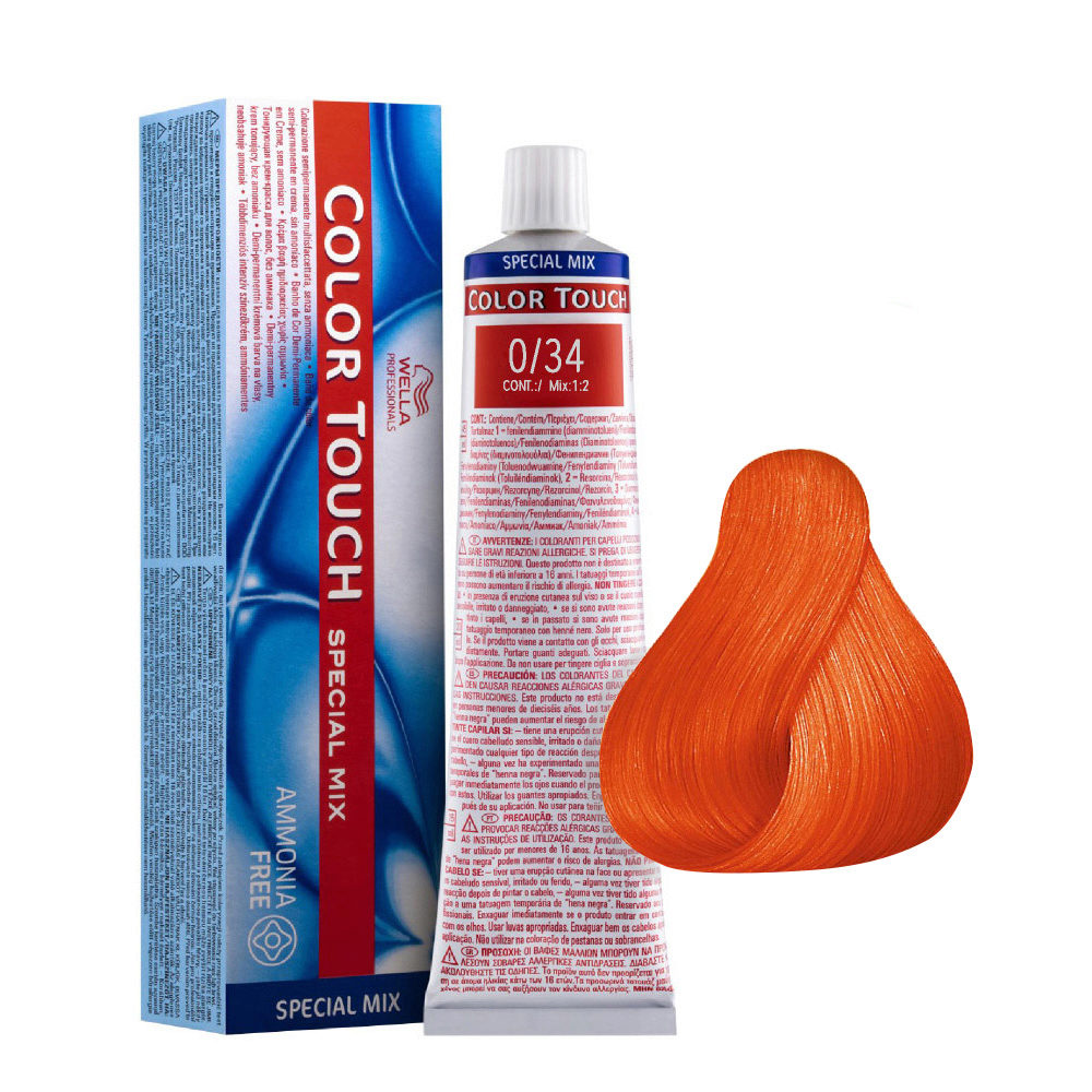 Wella Color Touch Special Mix 0/34 Oro Cobrizo 60ml  - color semipermanente sin amoniaco