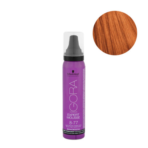 8-77 Rubio Claro Cobre Extra Schwarzkopf Igora Expert Mousse 100ml