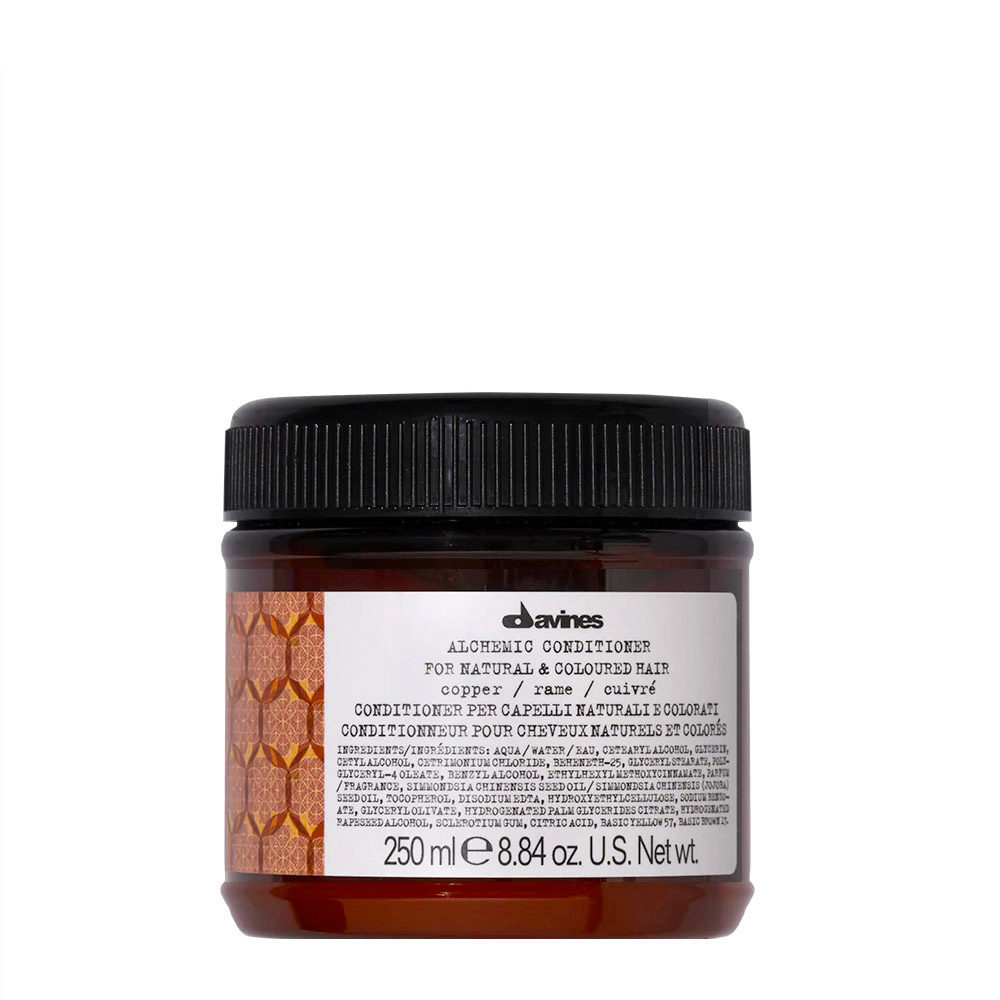 Davines Alchemic Conditioner Copper 250ml - acondicionador potenciador de reflejos cabello cobre