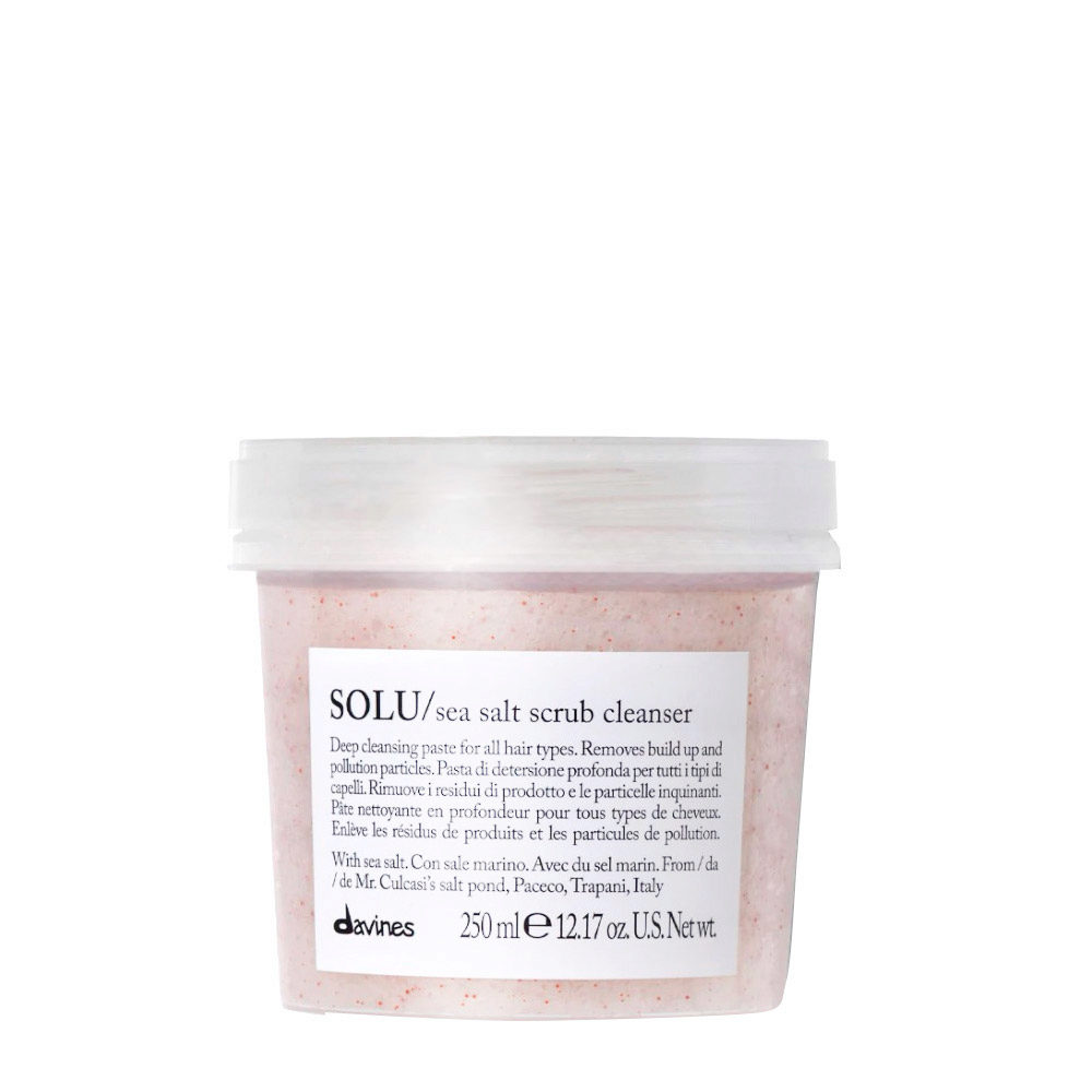 Davines Essential HairCare Solu Sea Salt Scrub Cleanser 250ml - exfoliante de sal marina para todo tipo de cabello