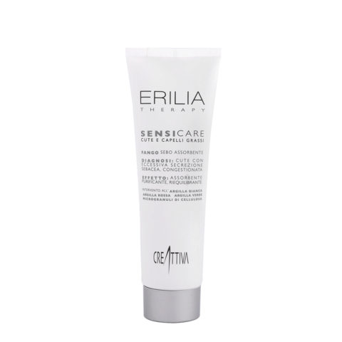 Creattiva Erilia Sensicare Fango Sebo Assorbente 300ml - tratamiento reequilibrante cuero cabelludo