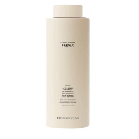 Previa Keeping Organic Green walnut colour shine Treatment 1000ml - mascarilla pelo colorado