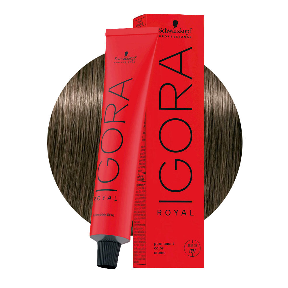 Schwarzkopf Igora Royal 6-1 Rubio Oscuro Cendrè 60ml - coloración permanente