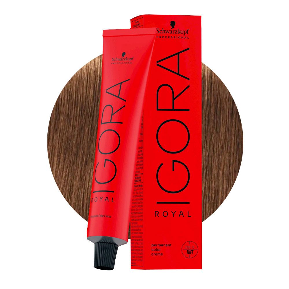 Schwarzkopf Igora Royal 7-55 Rubio Medio Dorado Extra 60ml - coloración permanente